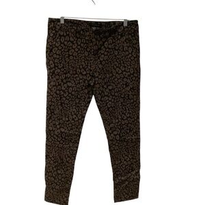 Sanctuary Brown and Black Animal Print Stretchy Pants Size 29